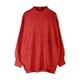 thumbnail image 5 of Moda mujer Color sólido manga larga Pullove cuello redondo Casual suéter Tops Fridja  hjk1082, 5 of 5