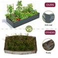 thumbnail image 6 of LuxenHome 6x3ft Galvanized Raised Garden Bed Rectangular Gardening Planter Box Outdoor Planting Bed, 6 of 11