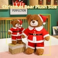 thumbnail image 5 of Cute Christmas Bear Plush Toy for Holiday Decor Plush Bear Cute Santa Gift & Stress Relief Companion, 5 of 9