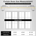 thumbnail image 5 of OLV 1" Diameter Adjustable Wrap Around Curtain Rods 48-84" Heavy Duty,Gold, 5 of 9