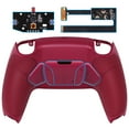 thumbnail image 3 of eXtremeRate Cosmic Red Rubberized Grip Remap Kit Upgrade Board Back Shell 4 Buttons for PS5 Controller BDM 010/020, 3 of 5