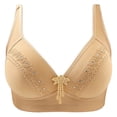 thumbnail image 3 of Sngxgn Women's S uper Soft Bra Underwire Lightly Lined T-Shirt Bra(Beige,38), 3 of 3