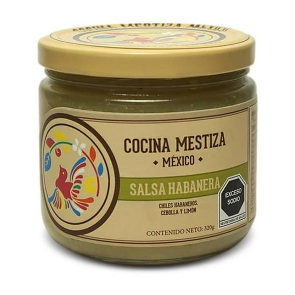 Salsa habanera Cocina Mestiza con cebolla y limón 320 g