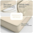 thumbnail image 4 of Snubbull 3 Pack Loveseat Cushion Set, 36" x 18" x 3" Waterproof Outdoor Chair Replacement Cushions for 4-Seater Wicker Rattan Patio Furniture, Cream, 4 of 6