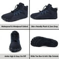thumbnail image 2 of Stepedia Snow Boots Winter Barefoot Warm Faux Fur Anti-Slip Wide Toe Box Hiking Boots for Men Women, Navy 9.5 Women/8.5 Men, 2 of 7