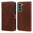 thumbnail image 2 of Case Designed for Samsung Galaxy S22, Vintage PU Leather Wallet Book Case Magnetic Closure Credit Card Holder Kickstand Shock-Absorbing Flip Case Compatible with Samsung Galaxy S22 - Brown, 2 of 8
