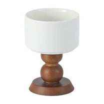 Elegant Ceramic Tall Cup Candle Stand - Multi-Functional High Footed Dessert Bowl for Aromatherapy & Table Decoration, Ideal for Romantic Dinners & Gatherings, Easy to Clean & Safe for Food