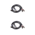 thumbnail image 2 of Seitruly Cable de Audio RCA Dual de 1,5 M a 2 RCA Audio XLR adaptador coaxial de enchufe profesional Cable de vídeo chapado Type1 NO1, 2 of 5