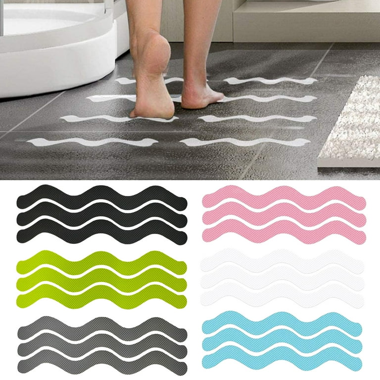 12Pcs Bathroom Non-Slip Mat Shower Home Bath Foot Mat Bathroom WC