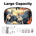 thumbnail image 3 of Kangaroo Waterproof Oxford Cloth Charger Case with Storage Pouch, Cord Organizer, Phone Cable Organizer, and Charger Storage Organizer - 5.9x9.44x3.14 in., 3 of 6