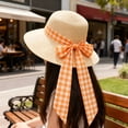 thumbnail image 5 of XIBUFE Wreath Sash for Front Door Decorations,Pink White Checkered Plaid Bow Ribbon Bundle for Summer Patriotic Nautical Wedding Farmhouse Home Decor Accessories (3.5" X 54.33"), 5 of 7