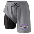 thumbnail image 2 of Kcolen Mens Swim Trunks 10 Inch Solid Mens Board Shorts Light Swimming Trunks Men's Swim Trunks Summer Beach Comfy Bathing Suit Beach Board Shorts, 2 of 3