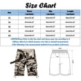 thumbnail image 3 of JLFKNG Male Casual Mid Waist Pant Short Cargo Pant Solid Camouflage Splice Pocket Zipper Fly Shorts Breathable Slim Fit, 3 of 3