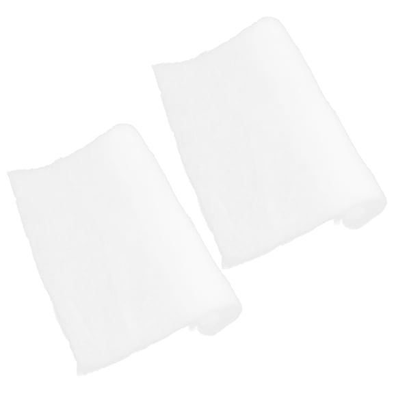 MLINS 2pcs Christmas Fake Snow Blanket Artificial Snow Cotton Rolls Realistic Snow Rug for Holiday Winter Village Display Party Decorations