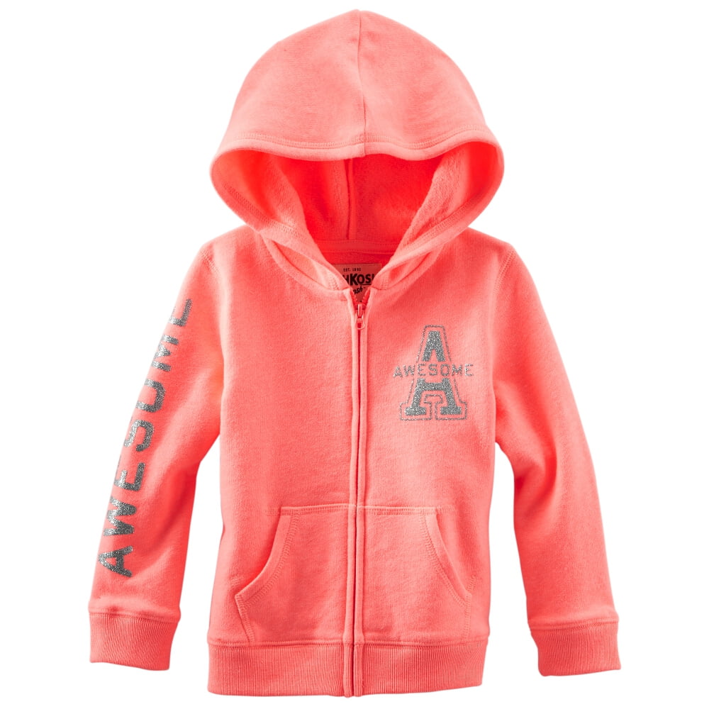 bright coral hoodie