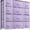 Purple, variant on Dresser with 10 Drawers - Storage Unit Organizer Chest for Clothes - Bedroom, Kids Room, Nursery, & Closet (Purple, 34 x 12 x 47-10 Drawer)