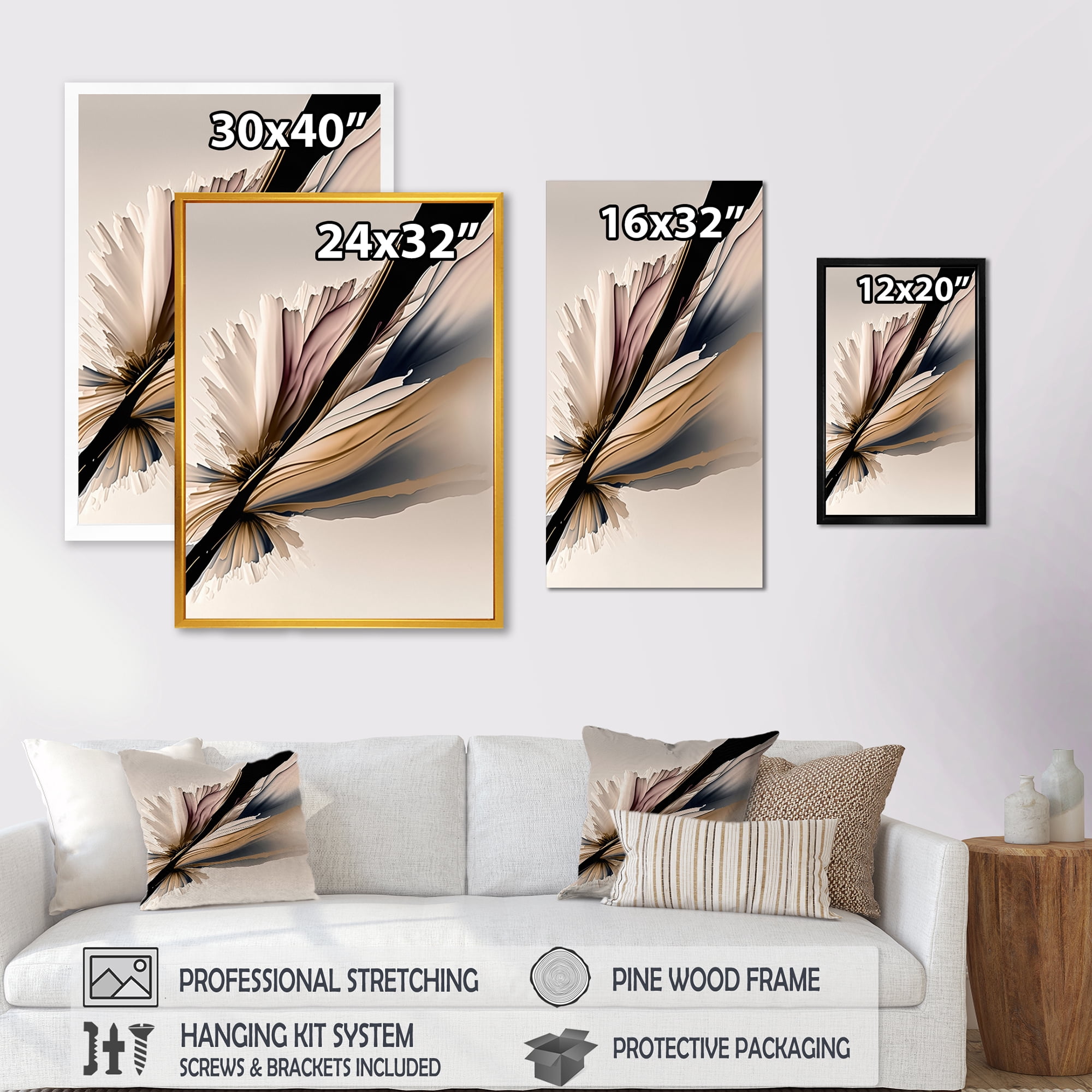 Designart Daisy Hyperrealistic Flowers II Canvas Wall Art