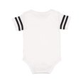 thumbnail image 5 of Infant Football Fine Jersey Bodysuit, White Solid/ Black , 24M, 5 of 6