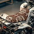 thumbnail image 4 of Uorisanigo Motorcycle Seat Cover ATV Cover Four Wheeler Accessories Universal Motorcycle Passenger Seat Cushion for Most ATV Seats, Breathable Brown Southwestern Aztec Tribal Padded Protection, 4 of 7
