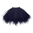thumbnail image 4 of Women Mesh Tulle Tutu Skirt Princess Teen Girls Elastic Multi Layered Short Party Dancing Mini Skirt Festival, 4 of 4