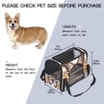 thumbnail image 2 of Butterfly Premium Fabric Pet Bag – 900D Oxford Cloth, Sherpa Base, Nylon Webbing – Spacious & Stylish – 17x10x11.8 in – Ideal for Small Pets – Travel in Comfort & Style!, 2 of 7