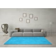 thumbnail image 3 of Ahgly Company Indoor Square Abstract Light Blue Contemporary Area Rugs, 4' Square, 3 of 4