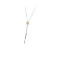 thumbnail image 4 of Rachel Koen Diamond Two Tone Flower Pendant Necklace 18K Yellow White Gold, 4 of 6