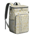 thumbnail image 1 of Golden Celestial Cooler Backpack - 20L Insulated Leakproof Camping Backpack with Gothic Star Design, 1 of 6