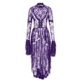 thumbnail image 5 of Kilaqueen Solid Color Halloween Dresses for Women Elegant Square Neck Sleeveless Renaissance Dress A-Line Tie Front Gothic Dress Medieval Midi Dresses, 5 of 7