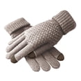 thumbnail image 2 of Sentmoon Snow Gloves for Men Soccer Gloves for Cold Weather Women Layer Snowflake Plus Thick Warm Gloves Knitting Wrist Gloves Mittens for Cold Weather and Insulation, 2 of 4