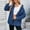 Dark Blue, variant on 50% Off Clear! Viikei Womens Denim Jackets Plus Size Denim Jackets for Women Clearance Casual Turndown Collar Long Sleeve Loose Denim Jacket Coat