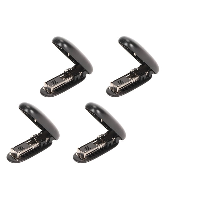 Uds Mini grapadora multiusos de 2 a 15 hojas de capacidad grapadora de escritorio de oficina plegable para oficina escuela negro