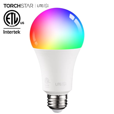 TORCHSTAR A21 Smart LED Light Bulbs  75W Equiv  E26 Base  Works with Echo Google Home Assistant Siri for Indoors  2000K-5000K RGBCW Full Color Changing WiFi Smart Bulb