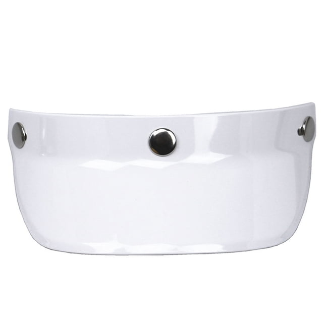 Tignapoo Pare-Soleil Universel pour Moto à 3 Boutons-Pression - Design Rétro Rabattable pour Casques Ouverts, Anti-UV, Anti-Buée, Résistant aux Rayures, Protection en Polycarbonate de Haute Qualité.