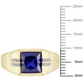 thumbnail image 2 of Everly Men's Created Sapphire 10K Yellow Gold Engagement Ring, 2 of 7