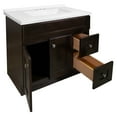 thumbnail image 4 of Brookings 37" Solid Wood Vanity in Espresso with Modern Sink Top Fully Assembled, 4 of 9