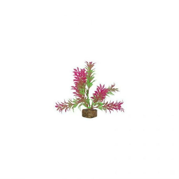 GloFish 78031 Aquarium Plant, Green/Pink, Small