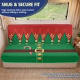 thumbnail image 2 of FUIALDOLG Christmas Elf Costume Candy Cane Stretch Flexible Fit RV Dinette Cushion Covers Compatible with Motorhome Camper, 2 Piece RV Sofa Bed Cover, 2 of 7