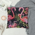 thumbnail image 2 of Nawypu Flamingos Throw Pillow Covers Set of  Tropical Leaves Flowers Birds Decorative Pillowcases Soft Cushion Covers for Sofa Couch Bed Home Decor,, 2 of 5
