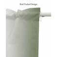 thumbnail image 5 of Green White Ombre Kitchen Valances for Windows Farmhouse Linen Window Valance Curtain for Living Room Window Treatment Country Pastoral Gradient Minimalist Valance Rod Pocket Topper, 42 x 18 Inch, 5 of 6