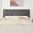 thumbnail image 7 of Weture Upholstered Queen Headboard, Panel Headboard, Adjustable Height, Darkgrey, 7 of 7