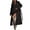 Black, variant on WCMZJ Blazer Jackets for Women 2024 Winter Lapel Double Breasted Office Work Long Wool Pea Coat Open Front Cardigan Lapel Coats Black XL