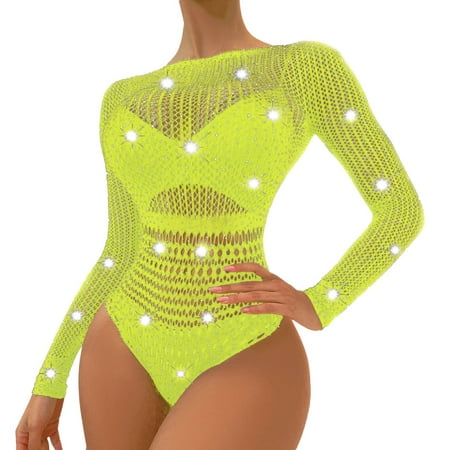 Yuhangmm Women Fishnet Dress Camisole Lingerie Nightgowns Chemise Nightwear Sleepwear Sexy Sleepwear