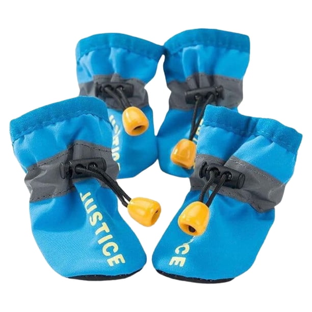 Protector de zapatos de perro 4pcs acogedoras botas de perro con suela antideslizante suave