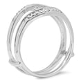 thumbnail image 2 of 0.12 Carat (ctw) 10K Gold White Diamond Ladies Enhancer Guard Wedding Band, 2 of 4