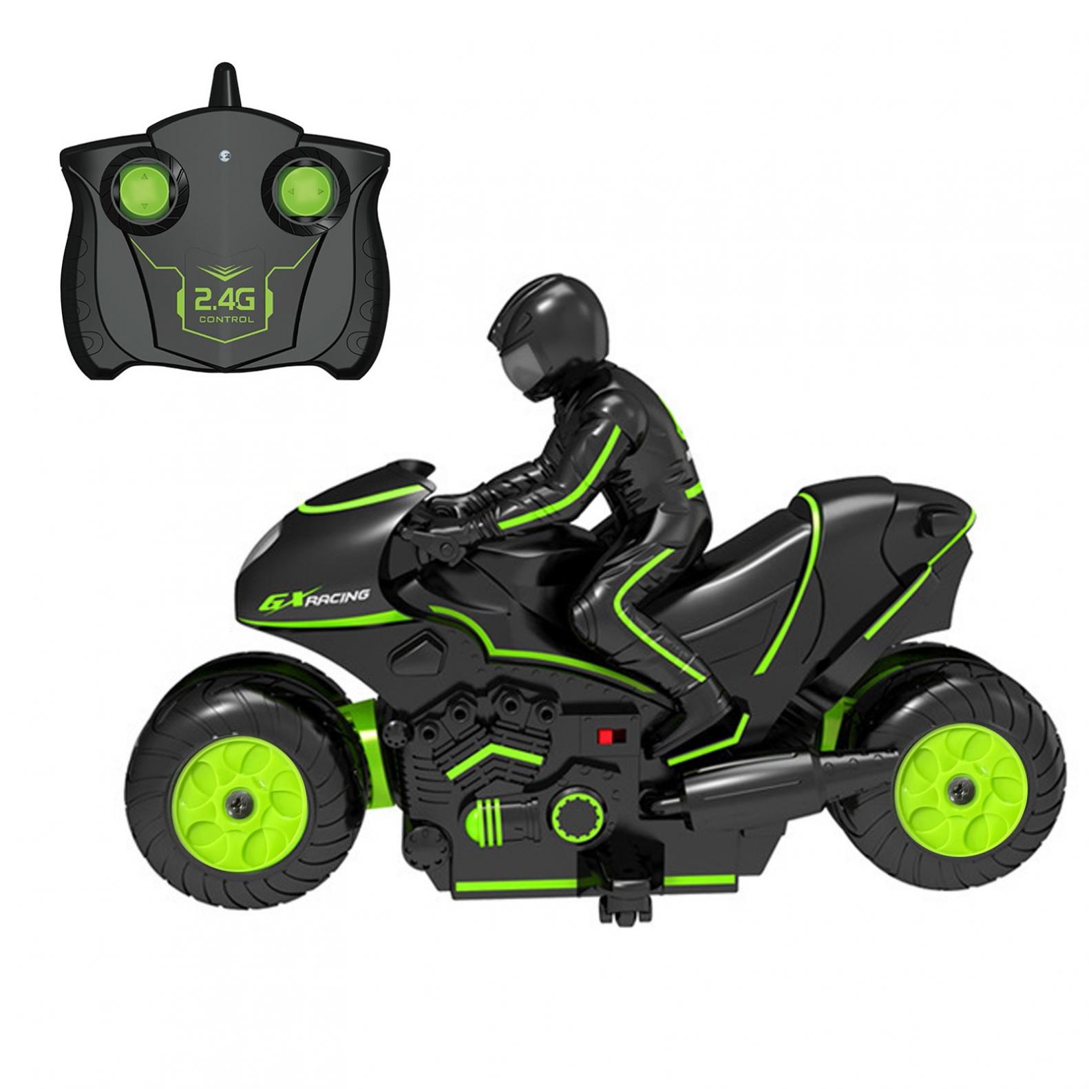 EQWLJWE Remote Control Stunt Car, Motorcycle Stunt Power Wheel