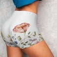 thumbnail image 4 of Balery Watercolor Floral Pantalones cortos de entrenamiento estampados para mujer, sin costuras, ajustados, para gimnasio, yoga, correr, deportes, ejercicio activo, fitness.-Small, 4 of 8