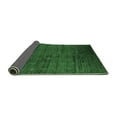 thumbnail image 2 of Ahgly Company Indoor Round Solid Emerald Green Modern Area Rugs, 6' Round, 2 of 4