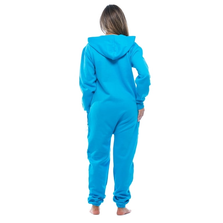 6438 TRQ XS followme Adult Onesie Pajamas Jumpsuit Turquoise