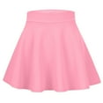 thumbnail image 2 of OGLCCG Girls Pleated Skirt Casual Stretch Waist Flared Plain Pleated Mini Skater Skirt High Waisted A Line School Uniform Skirts 4-15 Years, 2 of 7